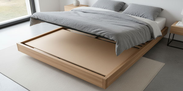 قرار دادن تخته MDF محکم زیر تشک برای سفتتر کردن سطح و جلوگیری از فرو رفتگی