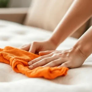 تمیز کردن تشک و تخت در خانه با جاروبرقی و مواد شوینده برای حذف لکه و بوی بد
