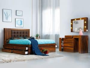 سرویس خواب دونفره بلج مدل ماهان سایز ۱۶۰ در ۲۰۰ سانتیمتر