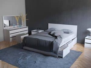 سرویس خواب دونفره بلج مدل آتوسا سایز ۱۸۰ در ۲۰۰ سانتیمتر