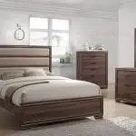تخت خواب قهوه ای رنگ