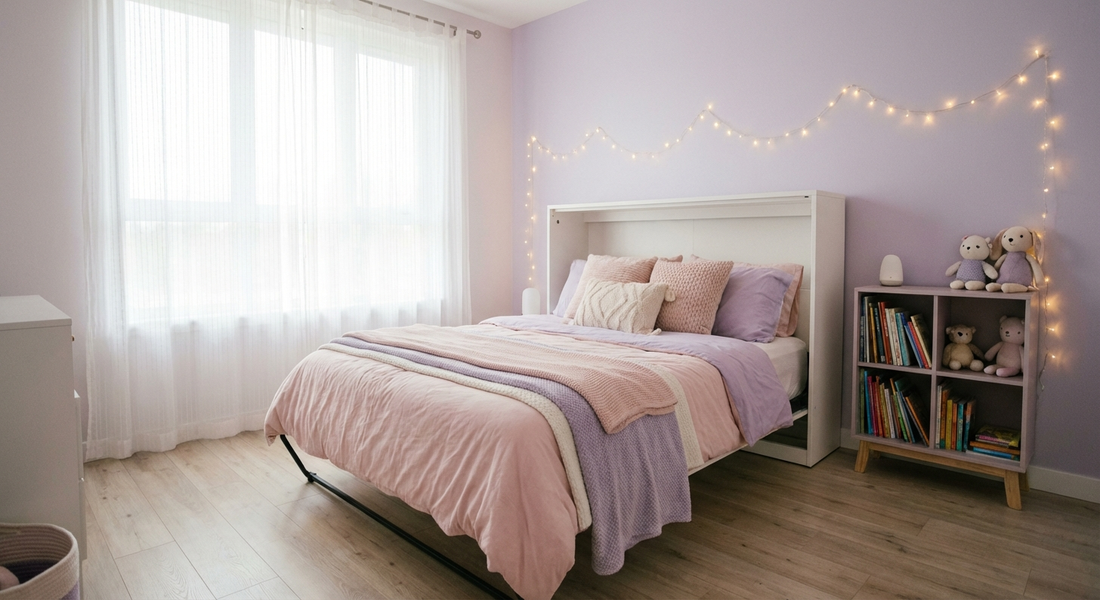 معرفی ۵ مدل تخت خواب تاشو دخترانه + راهنمای کامل خرید [۱۴۰۴]