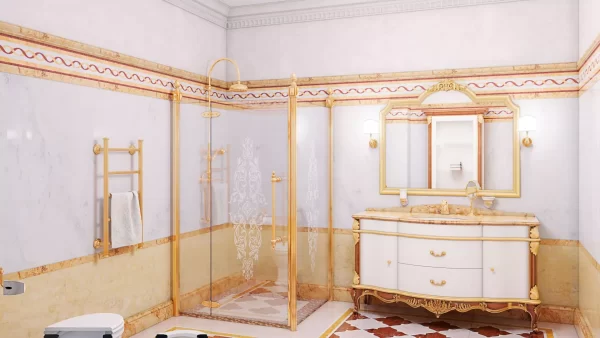سبک کلاسیک Classic در طراحی دکوراسیون داخلی سرویس بهداشتی و حمام
