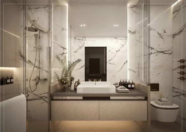 سبک مدرن Modern در طراحی داخلی سرویس بهداشتی و حمام