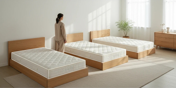 مقایسه سایزهای مختلف تشک و انتخاب اندازه مناسب بر اساس قد و فضای اتاق خواب